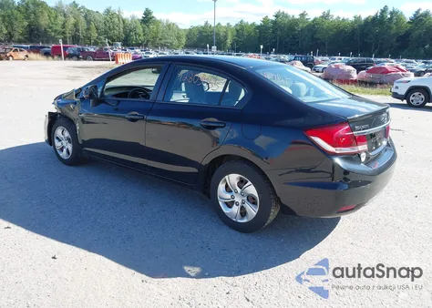 2013 Honda Civic Lx из США, поврежденный, VIN 2HGFB2F54DH584604